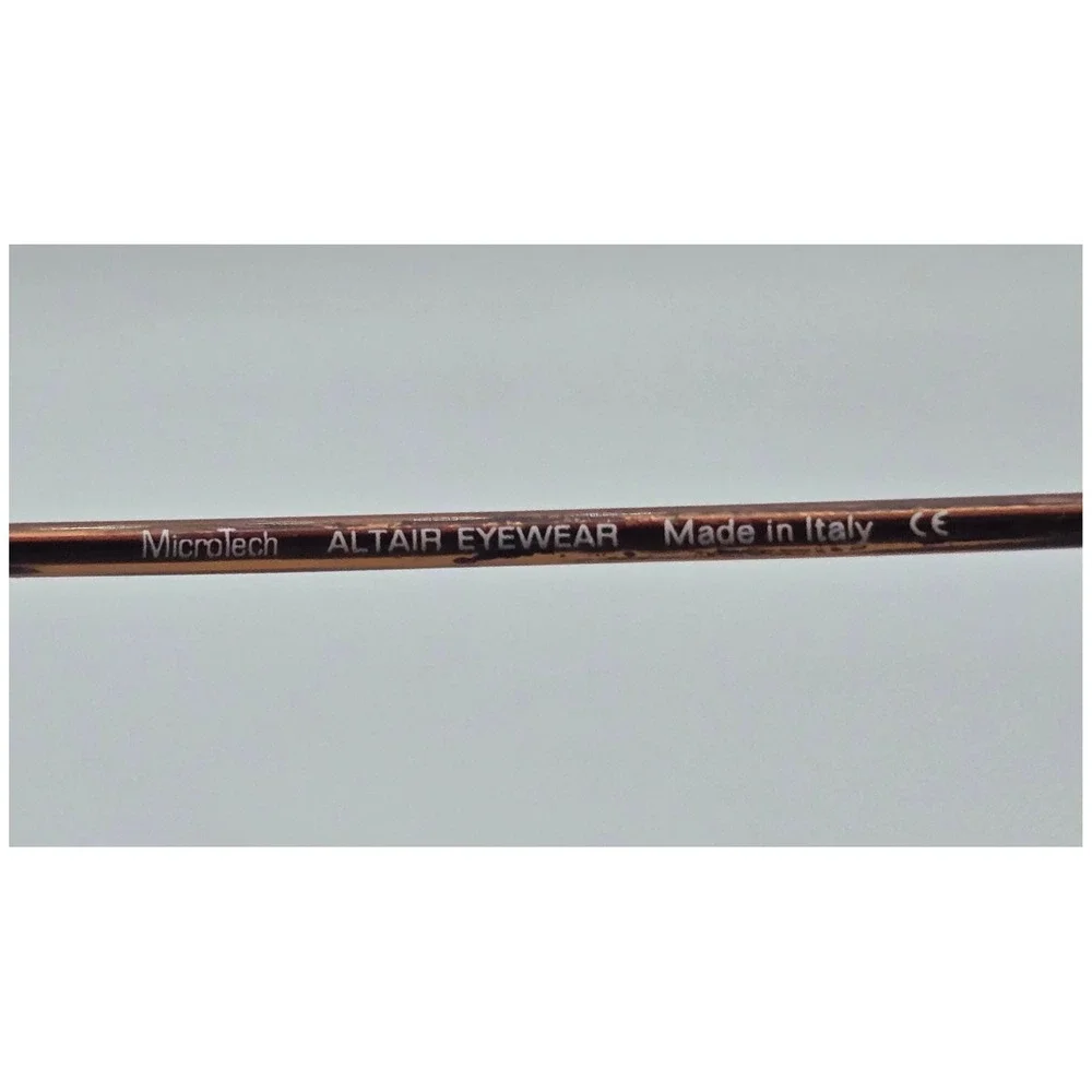 Altair Microtech Eyeglasses Frames Only 48-19-145 Antique Bronze Flex Hinge
